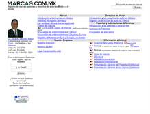 Tablet Screenshot of marcas.com.mx